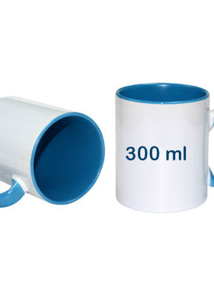 300ml (10,15oz) Duo Color Mok Blauw voor sublimatie - afbeelding 2