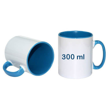 300ml (10,15oz) Duo Color Mok Blauw voor sublimatie - afbeelding 2