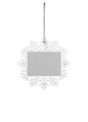 Transparent Photo Ornament Snowflake 10.5cm for sublimation 