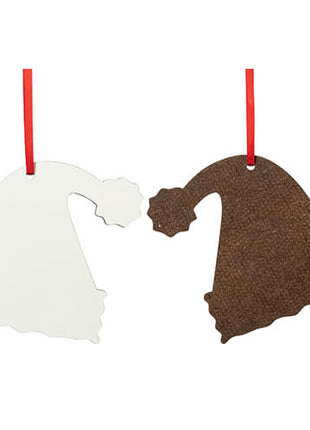 MDF Tree Hanger Santa Hat for Sublimation 