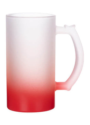 Verschillende kleuren Glazen Bierpul 470ml Frosted Gradient voor sublimatie