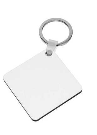 Quadratischer Schlüsselanhänger aus MDF zur Sublimation 