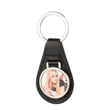 Metalen Sleutelhanger met Leren Detail voor Sublimatie – Verschillende Modellen (incl. plakplaatje & tape)