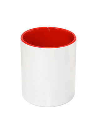 Ceramic Pen Holder Red for Sublimation 