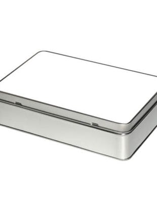 Rechteckige Keksdose aus Metall zur Sublimation 