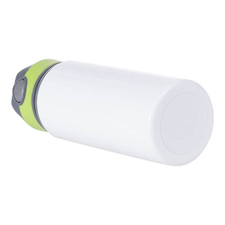 Witte aluminium waterfles van 650 ml met schroefdop Groen voor sublimatie