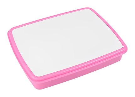 Kinder Lunchbox / brood trommel  incl. asseccoires Roze voor sublimatie