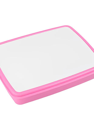Kinder Lunchbox / brood trommel  incl. asseccoires Roze voor sublimatie
