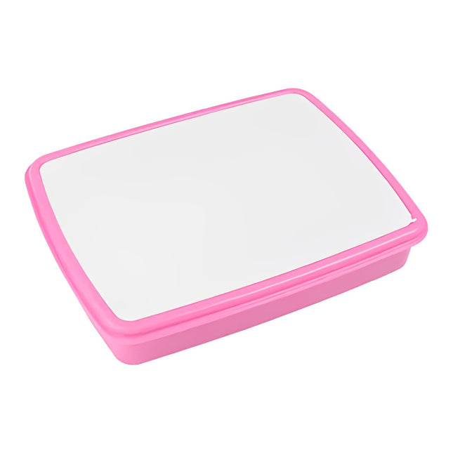 Kinder Lunchbox / brood trommel  incl. asseccoires Roze voor sublimatie