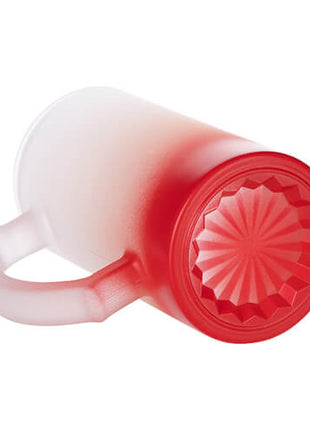 Verschillende kleuren Glazen Bierpul 470ml Frosted Gradient voor sublimatie