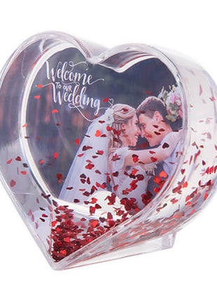 Snow globe heart for sublimation