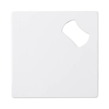 Metall-Flaschenöffner quadratisch weiß für Sublimation