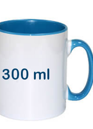 300ml (10,15oz) Duo Color Mok Blauw voor sublimatie - afbeelding 1