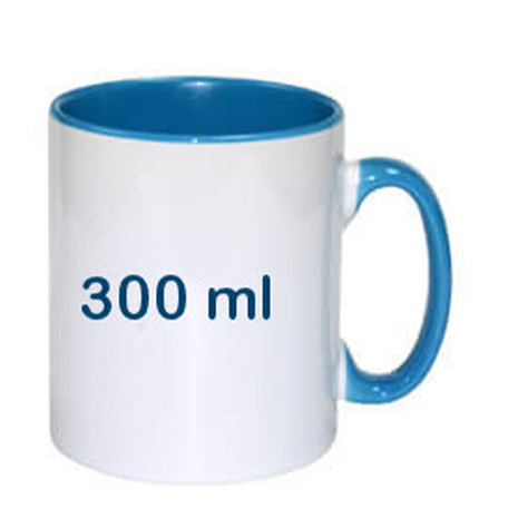300ml (10,15oz) Duo Color Mok Blauw voor sublimatie - afbeelding 1