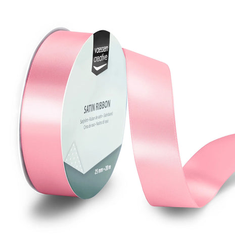 Vaessen Creative • Satijnlint 20mx25mm Lichtroze