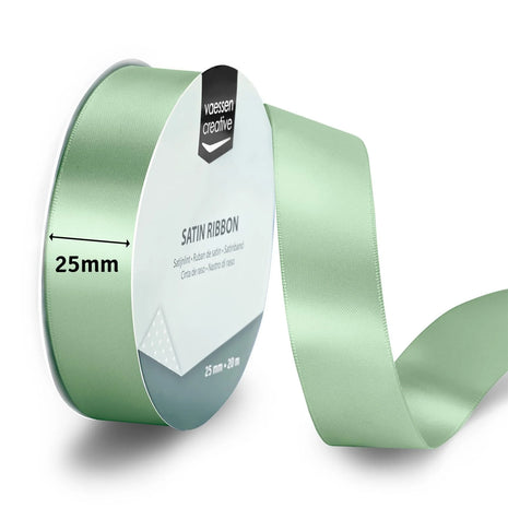 Vaessen Creative • Satijnlint 20mx25mm Saliegroen