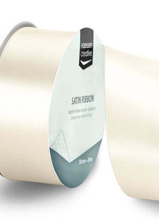 Vaessen Creative • Satijnlint 20mx38mm Antiek Wit