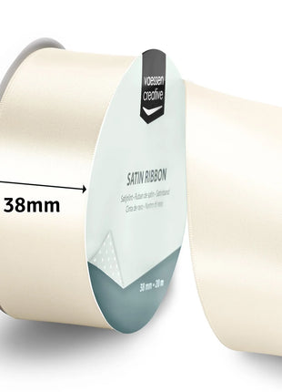 Vaessen Creative • Satijnlint 20mx38mm Antiek Wit