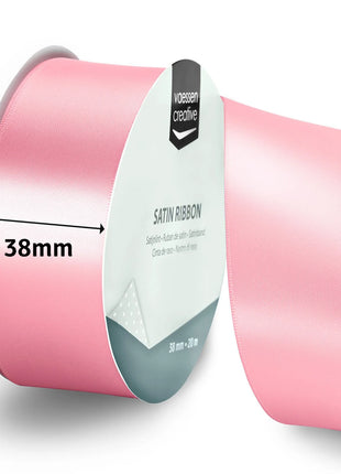 Vaessen Creative • Satijnlint 20mx38mm Lichtroze