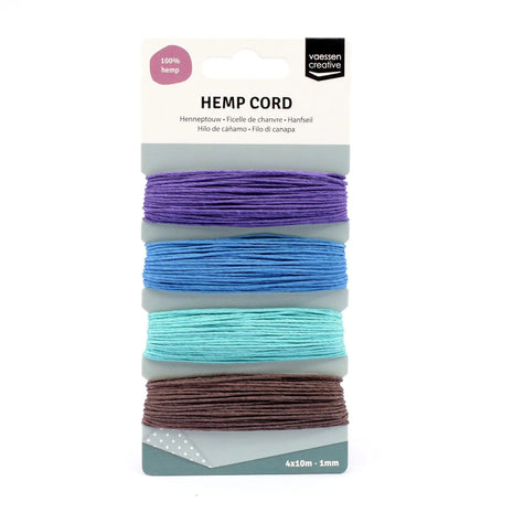 Vaessen Creative • Henneptouw Assortiment 4x10m Winter