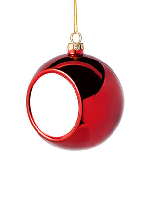 Kerstbal Rood Ø8cm voor sublimatie