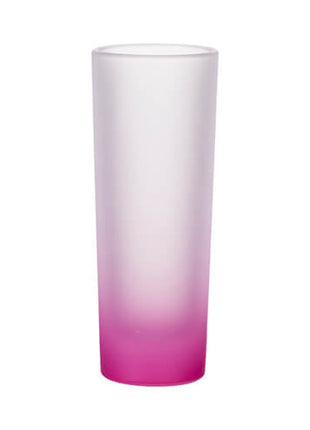 90ml (3oz) Frosted Shotglaasje Gradient Magenta voor sublimatie