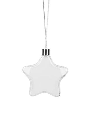 Transparent Photo Ornament Star for sublimation 
