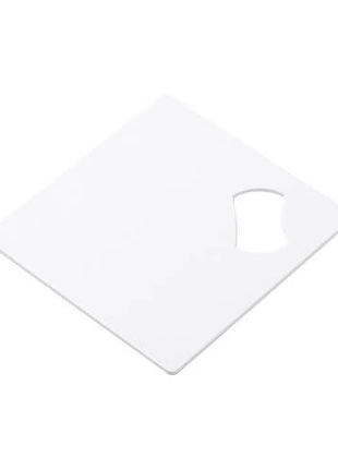 Metall-Flaschenöffner quadratisch weiß für Sublimation