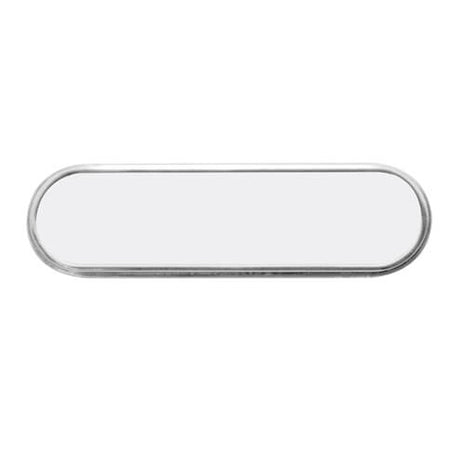 Rectangular metal nameplate rounded corners for sublimation 