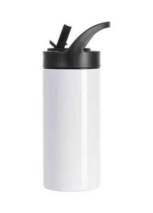 480 ml RVS Sublimatie Tumbler Wit met Deksel en Rietje