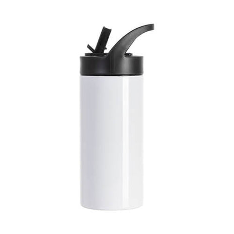 480 ml RVS Sublimatie Tumbler Wit met Deksel en Rietje