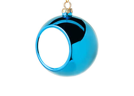 Kerstbal Blauw Ø6cm voor sublimatie