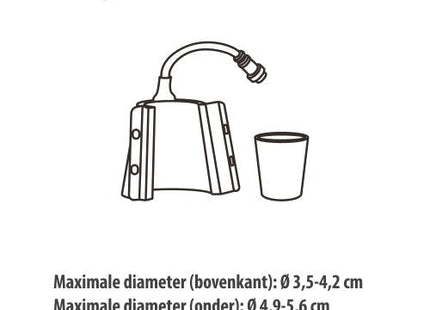 Element 45ml glas voor de Craft Express Elite Pro Mok/Tumbler press