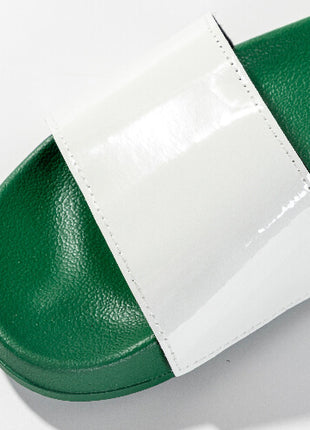 Badslippers groen voor sublimatie