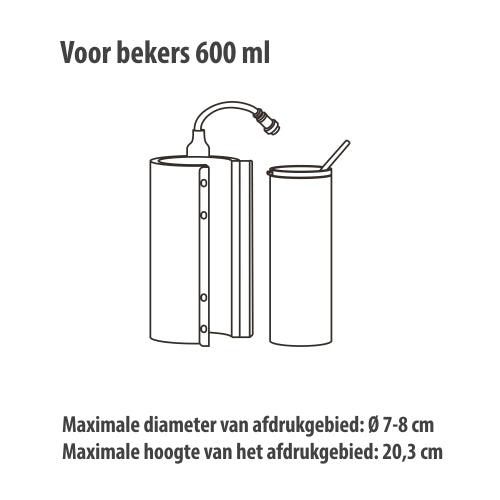 Element 600ml Tumbler voor de Craft Express Elite Pro Mok/Tumbler press