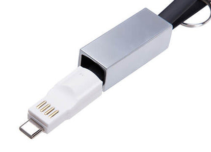 Sleutelhanger USB-C en  Lightning Telefoonlader voor sublimatie