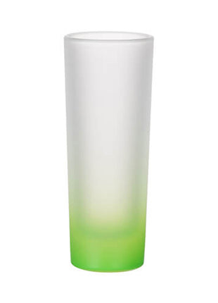 90ml (3oz) Frosted Shotglaasje Gradient Groen voor sublimatie