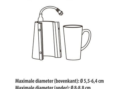 Element grote Latte mok voor de Craft Express Elite Pro Mok/Tumbler press