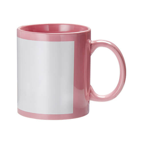 330ml (11oz) Mok met Frame Roze voor sublimatie