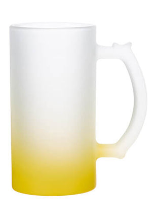 Verschillende kleuren Glazen Bierpul 470ml Frosted Gradient voor sublimatie