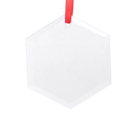 Glazen Hexagon voor Sublimatie Personaliseerbare Glazen Tegel met Zeskant Design