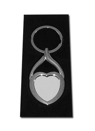 Schlüsselanhänger Herz aus Metall zur Sublimation 