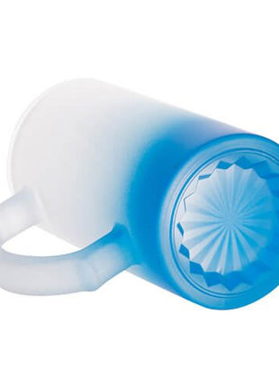 Verschillende kleuren Glazen Bierpul 470ml Frosted Gradient voor sublimatie
