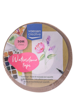 Vaessen Creative • Aquareltape 25mmx50m Bruin