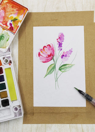 Vaessen Creative • Aquareltape 25mmx50m Bruin