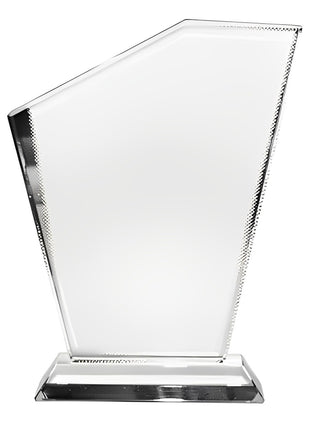 Foto Kristal met standaard Trofee 14,5x17,5cm voor sublimatie