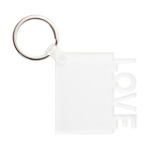 Acryl Sleutelhanger LOVE voor sublimatie