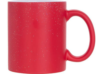 330ml (11oz) Magische Mok Mat Rood Glitter voor sublimatie