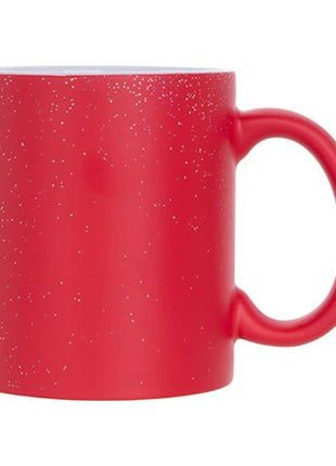 330ml (11oz) Magische Mok Mat Rood Glitter voor sublimatie