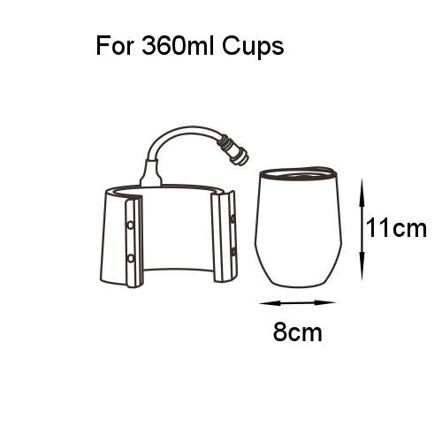 Conische Element 360ml voor de Craft Express Elite Pro Mok/Tumbler press